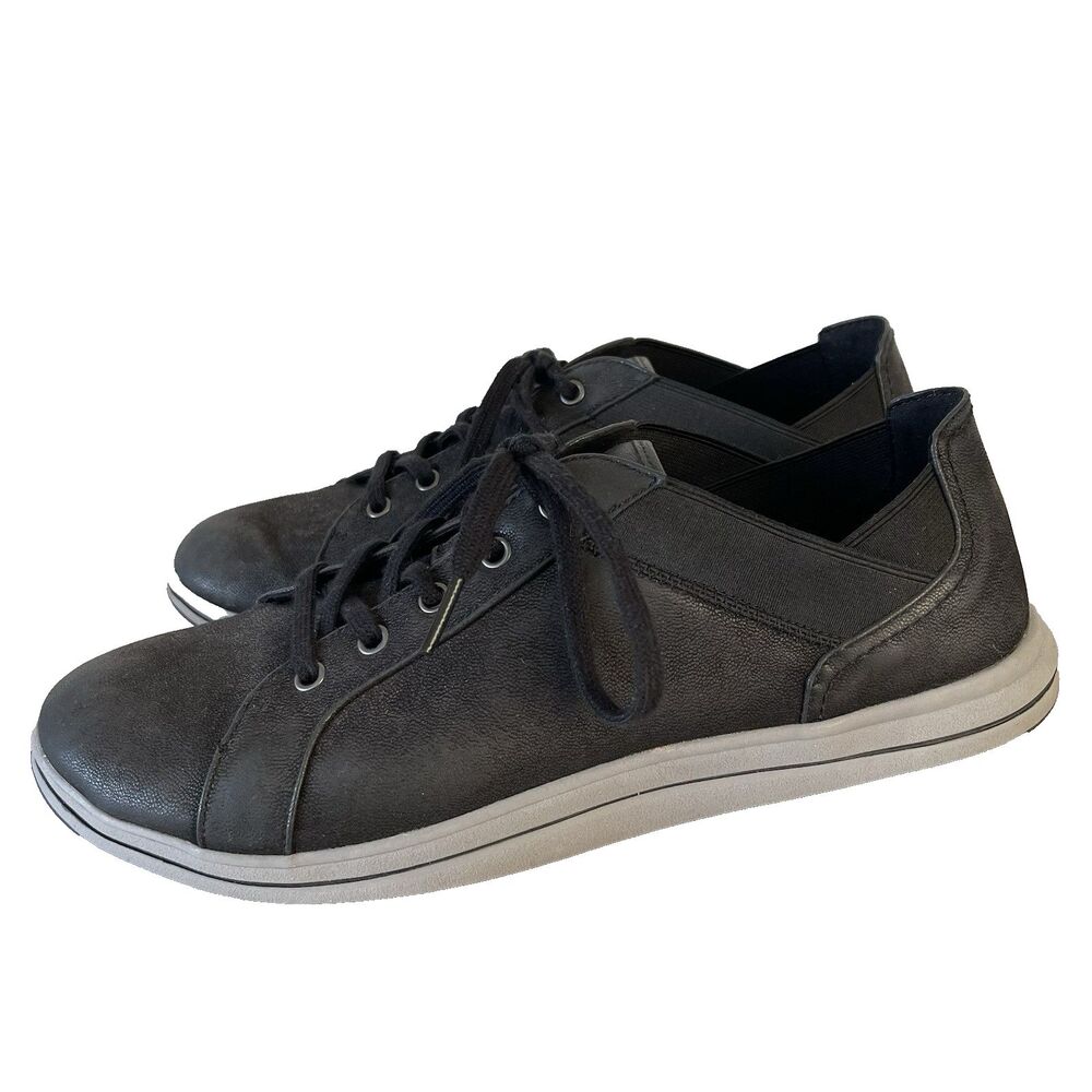 B.O.C. Black Leather Sneakers‎ Women's US 10 M Casual Comfort Shoes